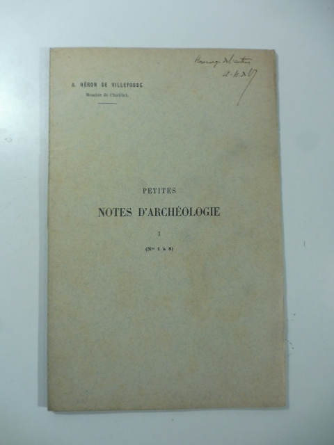 Petites notes d'archeologie